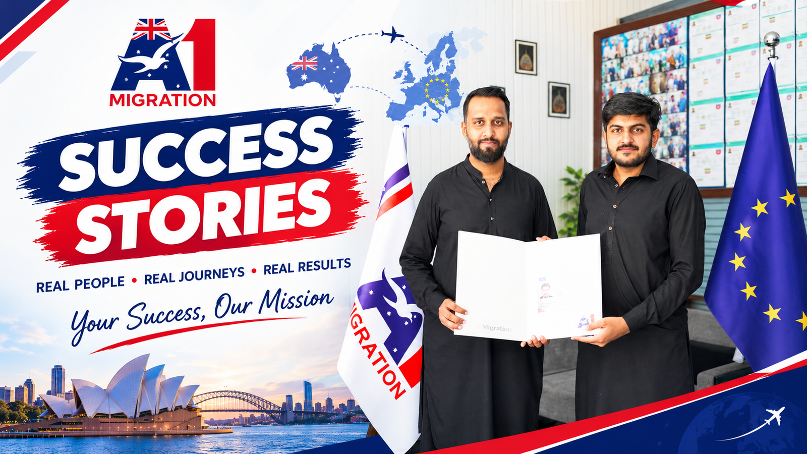 A1 MIGRATION Success Stories — 250+ visas approved